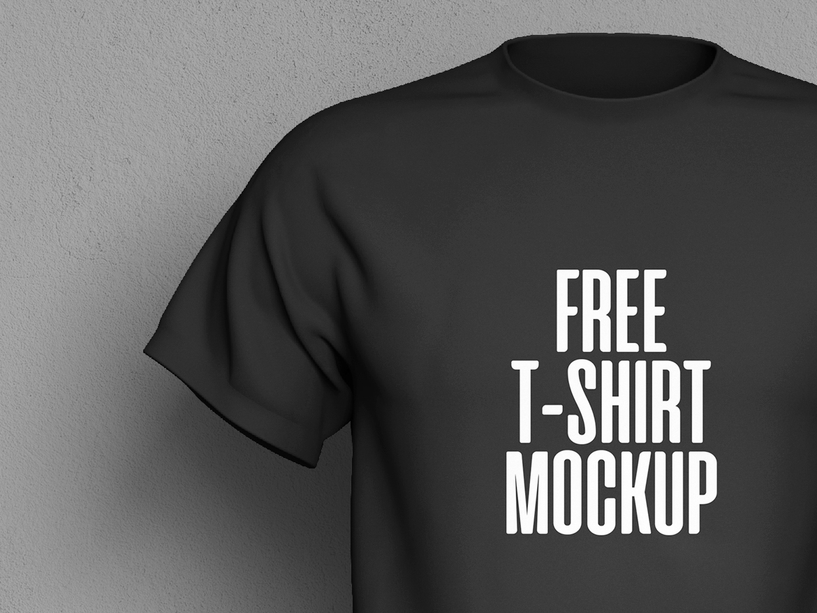 Free Short Sleeve T-Shirt Mockup PSD 2