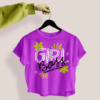 Female Cropped T-Shirt Mockup PSD