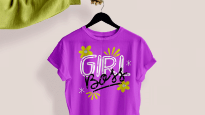 Female Cropped T-Shirt Mockup PSD