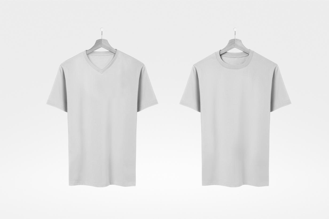 Free Two T-Shirt’s Mockup PSD