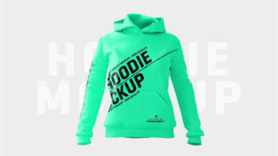 Free Front and Back Hoodie Mockup PSD