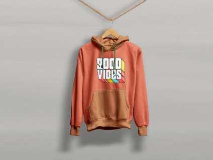 Free Hanging Hoodie Mockup PSD