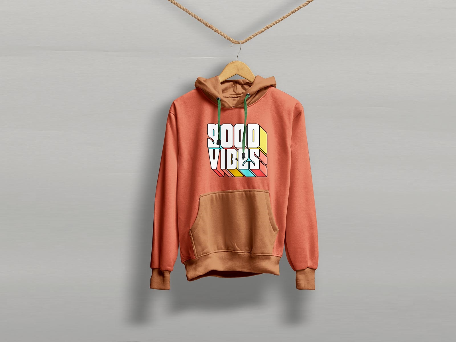 Free Hanging Hoodie Mockup PSD