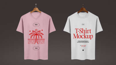 Free Two T-Shirt’s Mockup PSD